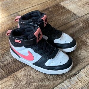 Nike Black and Pink Sneakers with Classic Design